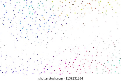 Light Multicolor, Rainbow vector  texture with disks. Illustration with set of shining colorful abstract circles. New design for ad, poster, banner of your website.