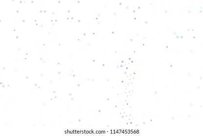 Light Multicolor, Rainbow vector  texture with disks. Blurred bubbles on abstract background with colorful gradient. New design for ad, poster, banner of your website.