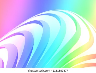 Light Multicolor, Rainbow vector texture with colored lines. Lines on blurred abstract background with gradient. The pattern can be used for busines ad, booklets, leaflets