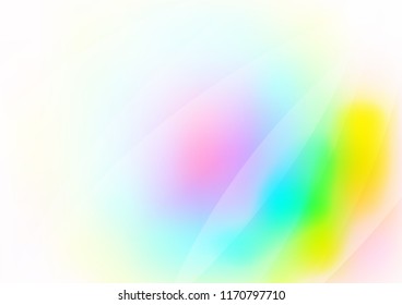 Light Multicolor, Rainbow vector texture with colored lines. Decorative shining illustration with lines on abstract template. The pattern can be used for busines ad, booklets, leaflets