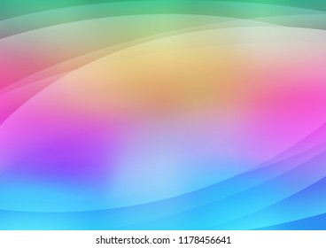 Light Multicolor, Rainbow vector texture with colored lines. Modern geometrical abstract illustration with staves. Smart design for your business advert.