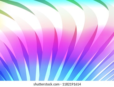 Light Multicolor, Rainbow vector texture with colored lines. Lines on blurred abstract background with gradient. The pattern can be used for websites.