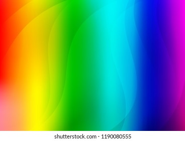 Light Multicolor, Rainbow vector texture with colored lines. Shining colored illustration with narrow lines. The pattern can be used for busines ad, booklets, leaflets