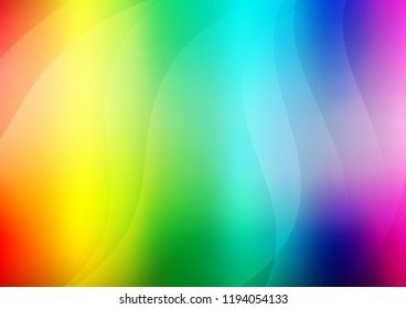 Light Multicolor, Rainbow vector texture with colored lines. Blurred decorative design in simple style with lines. The pattern can be used for busines ad, booklets, leaflets