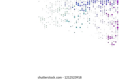 Light Multicolor, Rainbow vector texture with disks. Blurred decorative design in abstract style with bubbles. Pattern for beautiful websites.