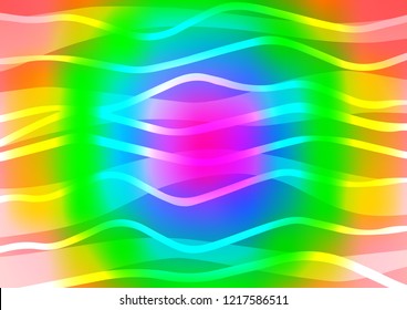 Light Multicolor, Rainbow vector texture with colored lines. Modern geometrical abstract illustration with staves. The pattern can be used for busines ad, booklets, leaflets