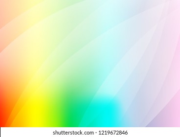 Light Multicolor, Rainbow vector texture with colored lines. Blurred decorative design in simple style with lines. The pattern can be used as ads, poster, banner for commercial.