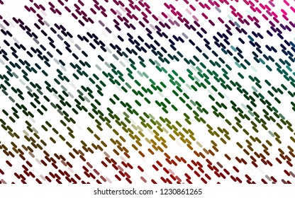 Light Multicolor, Rainbow vector texture with colored lines. Shining colored illustration with narrow lines. Pattern for ads, posters, banners.