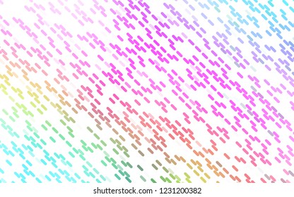 Light Multicolor, Rainbow vector texture with colored lines. Lines on blurred abstract background with gradient. Pattern for business booklets, leaflets.