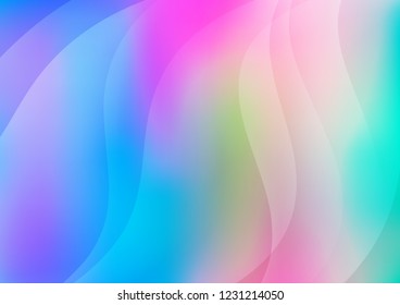 Light Multicolor, Rainbow vector texture with colored lines. Decorative shining illustration with lines on abstract template. The pattern can be used as ads, poster, banner for commercial.