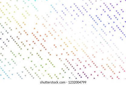 Light Multicolor, Rainbow vector texture in triangular style. Triangles on abstract background with colorful gradient. Pattern can be used for websites.