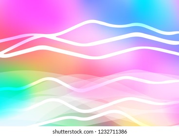Light Multicolor, Rainbow vector texture with colored lines. Modern geometrical abstract illustration with staves. Best design for your ad, poster, banner.