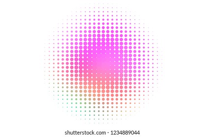 Light Multicolor, Rainbow vector texture with disks. Glitter abstract illustration with blurred drops of rain. Design for business adverts.
