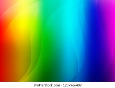 Light Multicolor, Rainbow vector texture with colored lines. Blurred decorative design in simple style with lines. The template can be used as a background.