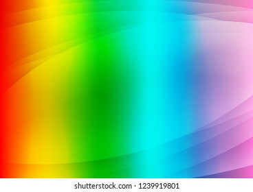 Light Multicolor, Rainbow vector texture with colored lines. Decorative shining illustration with lines on abstract template. The pattern can be used for websites.