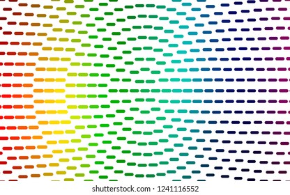Light Multicolor, Rainbow vector texture with colored lines. Lines on blurred abstract background with gradient. Backdrop for TV commercials.