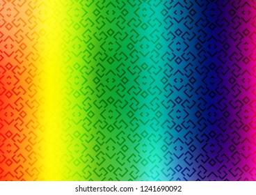 Light Multicolor, Rainbow vector texture with colored lines. Shining colored illustration with narrow lines. Smart design for your business advert.