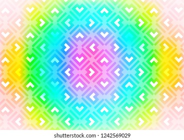 Light Multicolor, Rainbow vector texture with colored lines. Decorative shining illustration with lines on abstract template. Pattern for websites, landing pages.