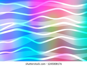 Light Multicolor, Rainbow vector texture with colored lines. Glitter abstract illustration with colored sticks. Best design for your ad, poster, banner.