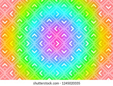 Light Multicolor, Rainbow vector texture with lines, rhombuses. Shining colorful illustration with lines, rectangles. Pattern for websites, landing pages.