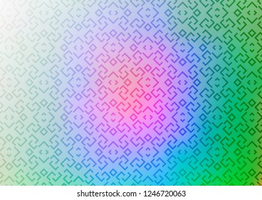 Light Multicolor, Rainbow vector texture with colored lines. Glitter abstract illustration with colored sticks. Pattern for business booklets, leaflets.