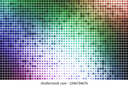 Light Multicolor, Rainbow vector texture in rectangular style. Glitter abstract illustration with rectangular shapes. Pattern for busines ad, booklets, leaflets