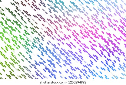 Light Multicolor, Rainbow vector texture with colored lines. Modern geometrical abstract illustration with staves. Pattern for ads, posters, banners.