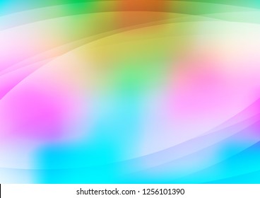 Light Multicolor, Rainbow vector texture with colored lines. Lines on blurred abstract background with gradient. The pattern can be used for busines ad, booklets, leaflets