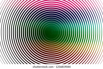 Light Multicolor, Rainbow vector texture with disks. Blurred bubbles on abstract background with colorful gradient. Design for posters, banners.