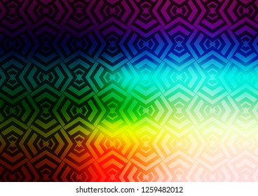 Light Multicolor, Rainbow vector texture with colored lines. Shining colored illustration with narrow lines. Backdrop for TV commercials.
