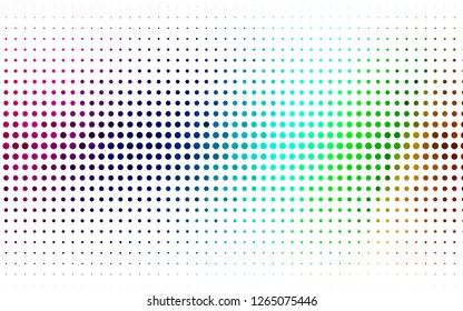 Light Multicolor, Rainbow vector texture with disks. Blurred bubbles on abstract background with colorful gradient. Pattern for beautiful websites.