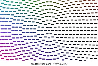Light Multicolor, Rainbow vector texture with colored lines. Glitter abstract illustration with colored sticks. Smart design for your business advert.