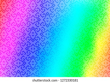 Light Multicolor, Rainbow vector texture with colored lines. Blurred decorative design in simple style with lines. Smart design for your business advert.