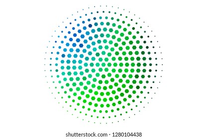Light Multicolor, Rainbow vector texture with colorful hexagons. White background with colorful hexagons. Pattern can be used for landing pages.