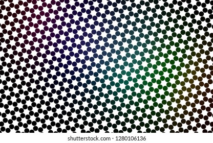 Light Multicolor, Rainbow vector texture with disks. Abstract illustration with colored bubbles in nature style. Pattern of water, rain drops.