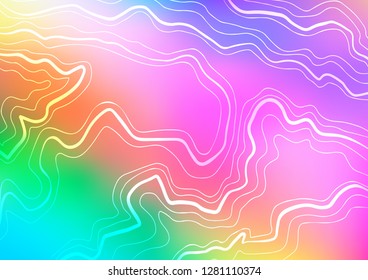 Light Multicolor, Rainbow vector texture with colored lines. Shining colored illustration with narrow lines. Best design for your ad, poster, banner.
