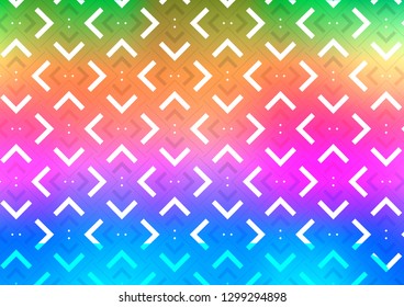 Light Multicolor, Rainbow vector texture with colored lines. Modern geometrical abstract illustration with staves. Best design for your ad, poster, banner.