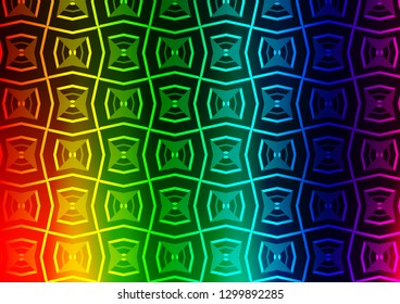 Light Multicolor, Rainbow vector texture with colored lines. Glitter abstract illustration with colored sticks. Pattern for websites, landing pages.