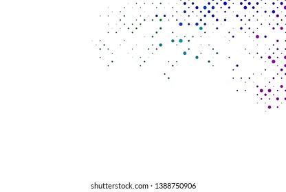 Light Multicolor, Rainbow vector texture with disks. Abstract illustration with colored bubbles in nature style. Pattern of water, rain drops.