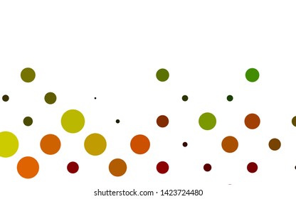 Light Multicolor, Rainbow vector texture with disks. Modern abstract illustration with colorful water drops. Template for your brand book.