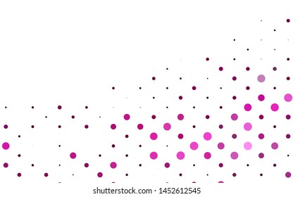 Light Multicolor, Rainbow vector texture with disks. Beautiful colored illustration with blurred circles in nature style. Pattern for ads, booklets.