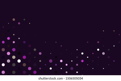 Light Multicolor, Rainbow vector texture with disks. Illustration with set of shining colorful abstract circles. Pattern of water, rain drops.
