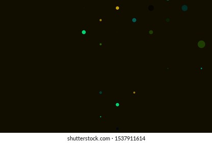 Light Multicolor, Rainbow vector texture with disks. Blurred bubbles on abstract background with colorful gradient. Pattern for ads, booklets.