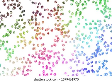 Light Multicolor, Rainbow vector texture with disks. Beautiful colored illustration with blurred circles in nature style. Pattern for beautiful websites.