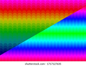 Light Multicolor, Rainbow vector texture with disks. Glitter abstract illustration with blurred drops of rain. Pattern for ads, leaflets.