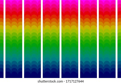 Light Multicolor, Rainbow vector texture with disks. Glitter abstract illustration with blurred drops of rain. Pattern for ads, leaflets.