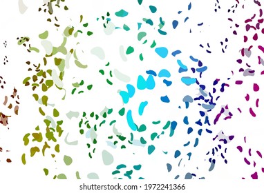 Light Multicolor, Rainbow vector texture with random forms. Modern abstract illustration with colorful random forms. Elegant design for wallpapers.