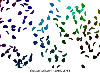 Light Multicolor, Rainbow vector texture with random forms. Simple colorful illustration with abstract gradient shapes. Modern design for your business card.