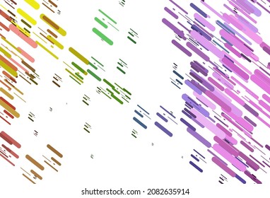 Light Multicolor, Rainbow vector texture with colorful lines. Lines on blurred abstract background with gradient. Pattern for ads, posters, banners.