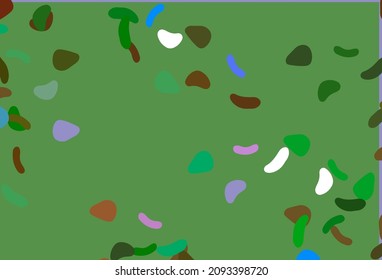 Light Multicolor, Rainbow vector texture with random forms. Illustration with colorful gradient shapes in abstract style. Elegant design for wallpapers.